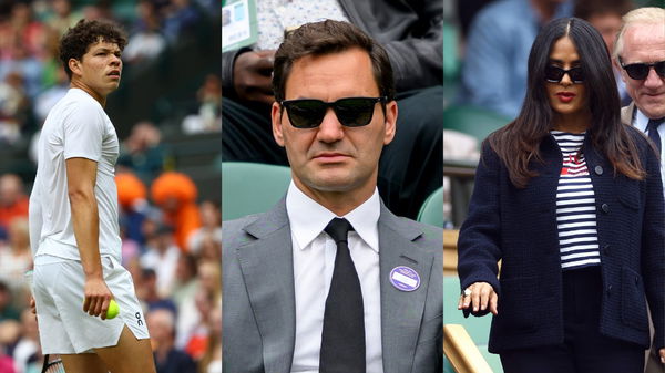 Ben Shelton, Roger Federer, Salma Hayek