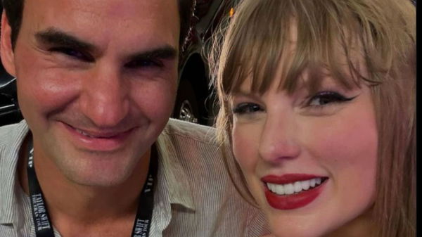 Roger Federer and Taylor Swift