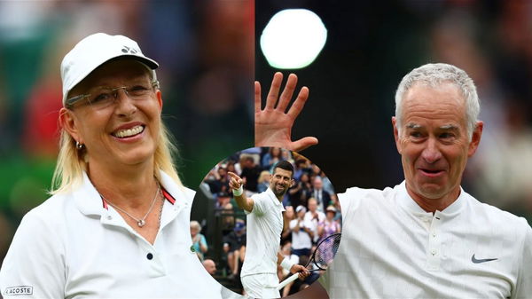 Martina Navratilova, Novak Djokovic, John McEnroe