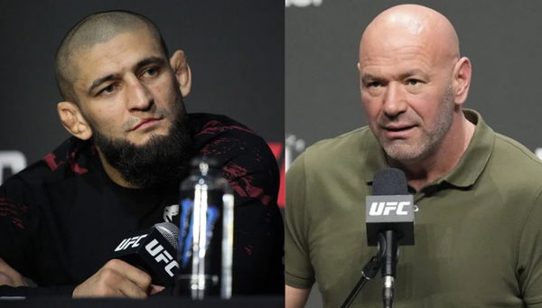 Khamzat Chimaev and Dana White