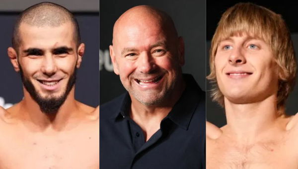 Muhammad Mokaev; Dana White; Paddy Pimblett