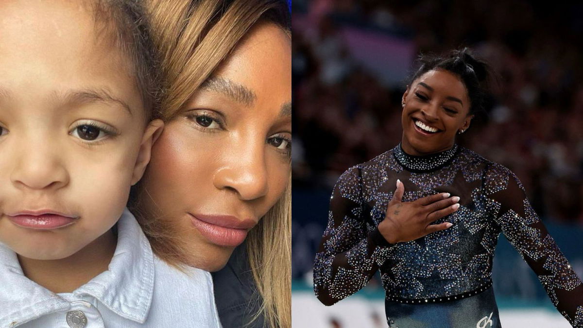 Paris Olympics Olympia Huddles Close to Mom Serena Williams as the