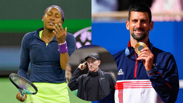 Coco Gauff, Novak Djokovic, Brad Gilbert