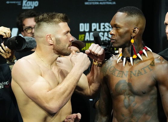 Dricus Du Plessis and Israel Adesanya