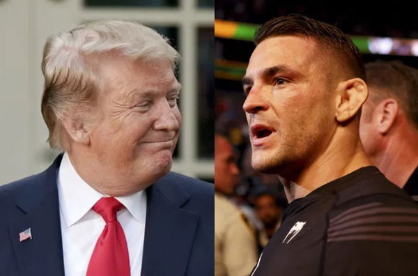 Donald Trump and Dustin Poirier