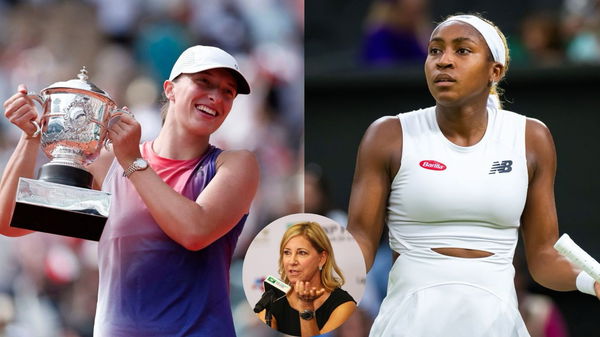 Coco Gauff, Iga Swiatek, Chris Evert