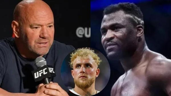 Francis Ngannou/ Dana White/ Jake Paul