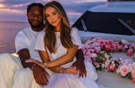 Juju Smith-Schuster and Laura Kruk