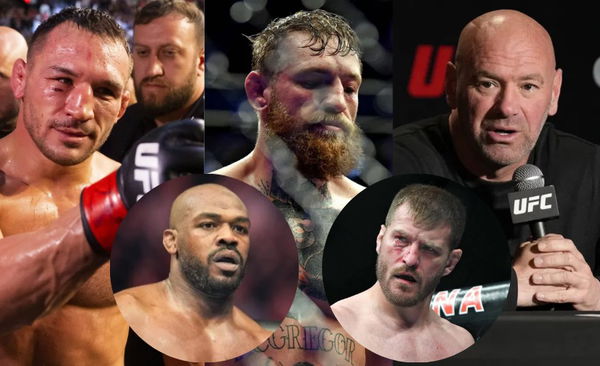 Michael Chandler, Conor McGregor Dana White, Jon Jones, Stipe Miocic