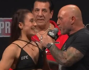 Joe Rogan interviewing Alexa Grasso