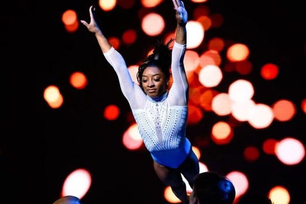 Simone Biles Gold Over America