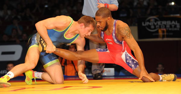 Jordan Burroughs and David Taylor