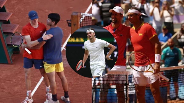 Novak Djokovic, Rafael Nadal, Taylor Fritz, Carlos Alcaraz, Jannik Sinner