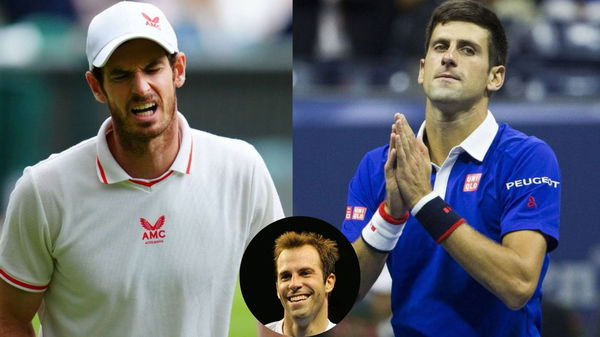 Novak Djokovic, Andy Murray, Greg Rusedski