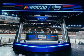Amazon Prime booth NASCAR