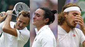 Daniil Medvedev, Ons Jabeur, Stefanos Tsitsipas at Wimbledon