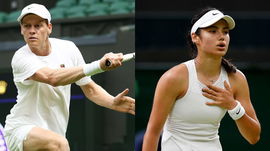 Jannik Sinner and Emma Raducanu