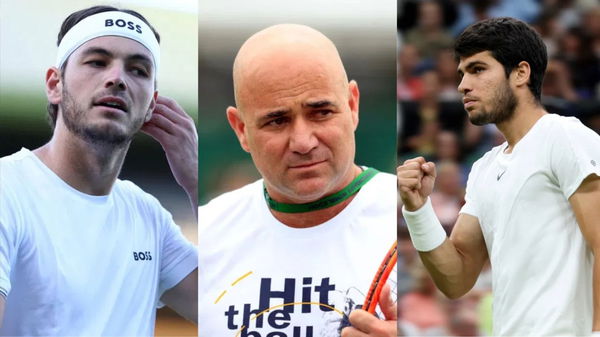 Taylor Fritz, Andre Agassi, Carlos Alcaraz
