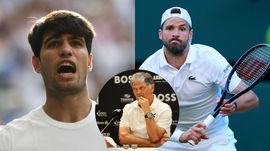 Carlos Alcaraz, Grigor Dimitrov, Toni Nadal