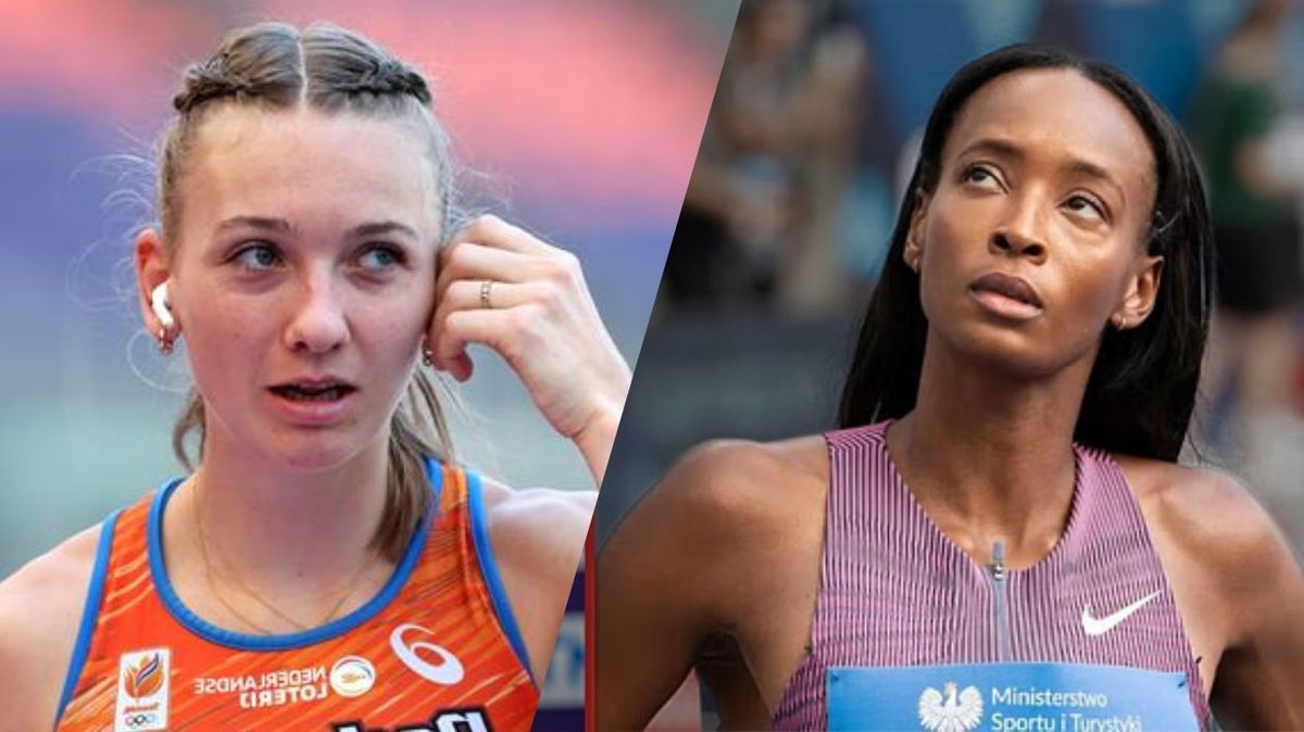 Justin Gatlin advises Dalilah Muhammad
