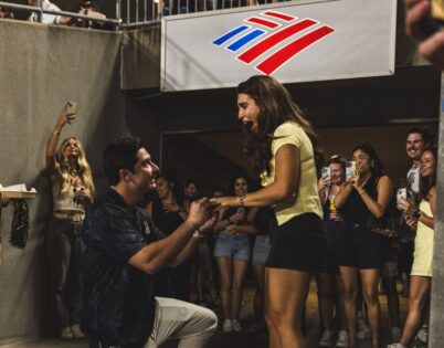 Young Couple Gets Engaged In Front of 35000 Fans at Major College Football Game