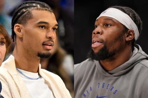 Cameras Catch Guerschon Yabusele Losing Temper After Victor Wembanyama Witnesses France Loss From Afar