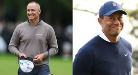 Tiger Woods and Alex Noren