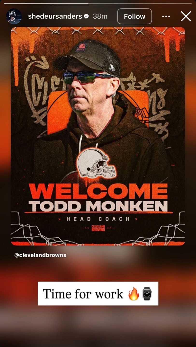 Shedeur Sanders dropped 3 words message for Browns new HC