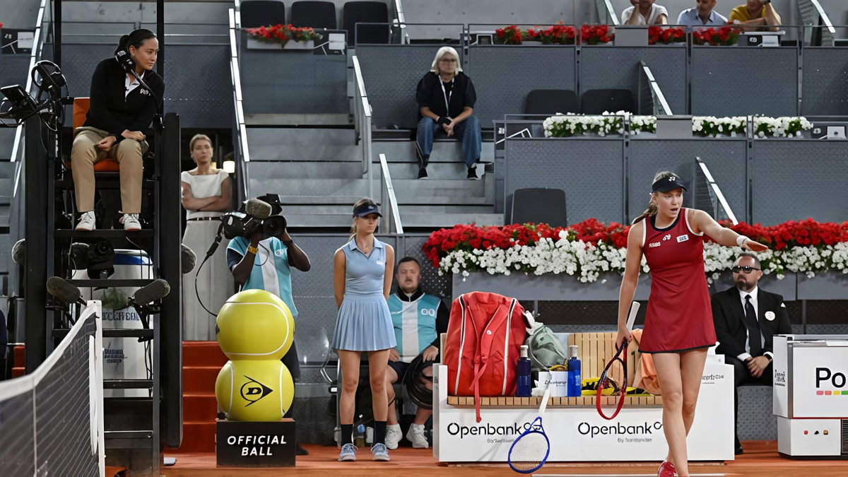 Rybakina Confronts Umpire After Electronic Line Call Blunder