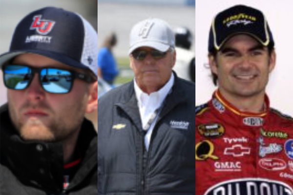 William Byron, Rick Hendrick and Jeff Gordon