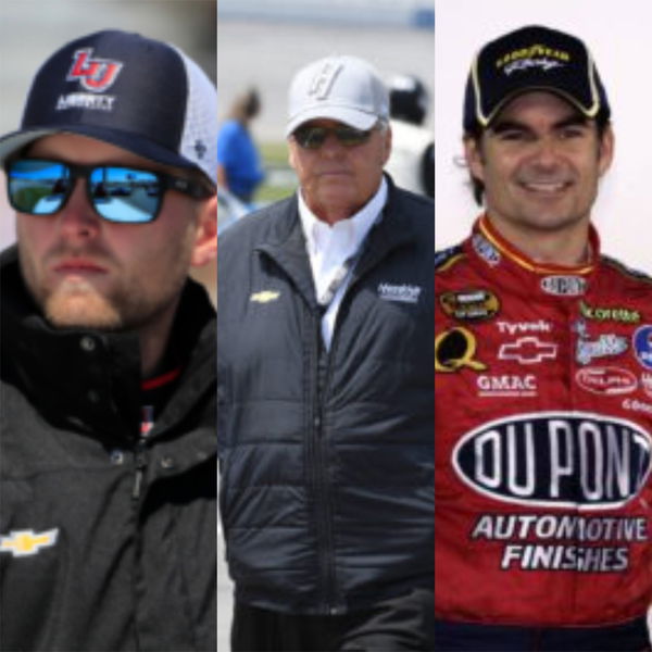 William Byron, Rick Hendrick and Jeff Gordon