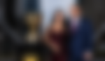 Xander Schauffele and Maya Lowe at President Club Gala 2024