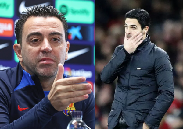 Xavi and Mikel Arteta