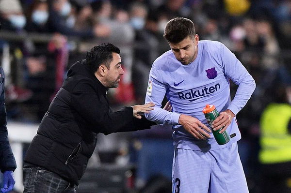 Xavi and Gerard Pique