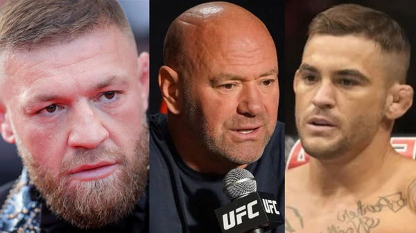 Conor McGregor; Dana White; Dustin Poirier