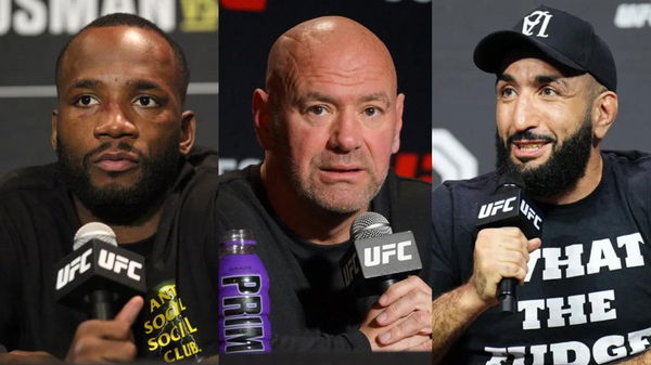 Leon Edwards-Dana White-Belal Muhammad