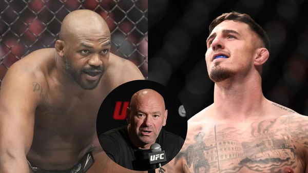 Jon Jones; Dana White; Tom Aspinall