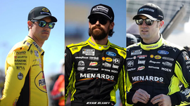 Joey Logano, Ryan Blaney and  Austin Cindric