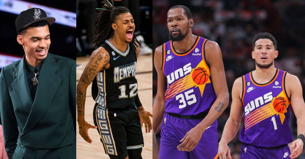 Victor Wembanyama, Ja Morant, Kevin Durant, Devin Booker