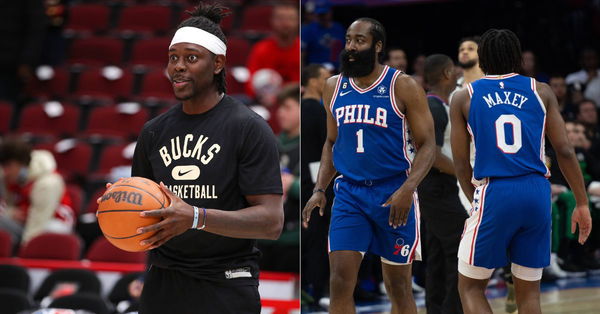 Jrue Holiday and James Harden