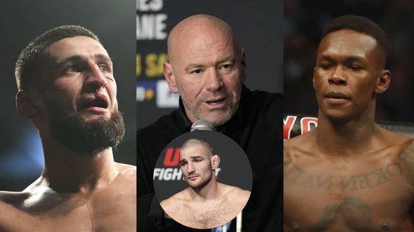 Khamzat Chimaev; Dana White; Israel Adesanya; Sean Strickland