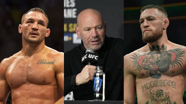 Michael Chandler, Dana White; Conor McGregor