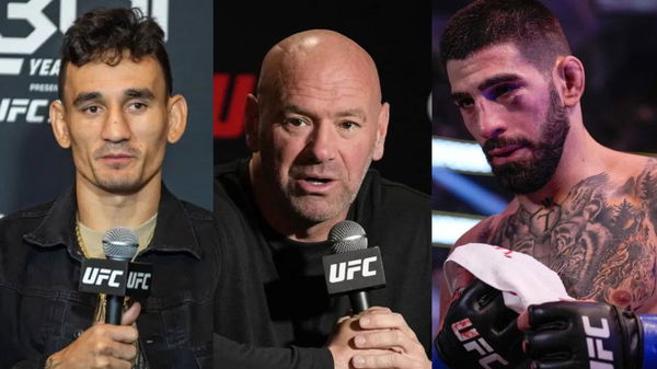 Max Holloway; Dana White; Ilia Topuria