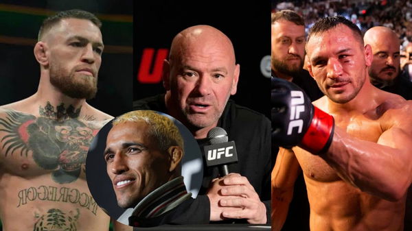 Conor McGregor; Dana White; Michael Chandler; Charles Oliveira