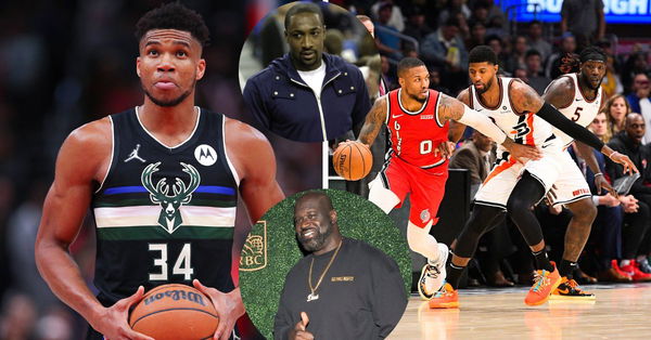 Giannis Antetokounmpo, Gilbert Arenas, Shaquille O&#8217;Neal, Damian Lillard