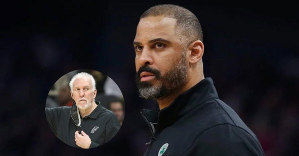 San Antonio Spurs Head Coach Gregg Popovich, Houston Rockets coach Ime Udoka