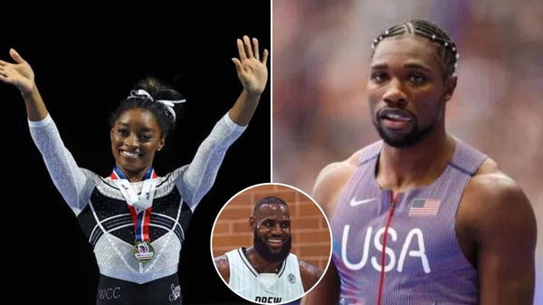 Noah Lyles, Simone Biles, LeBron James