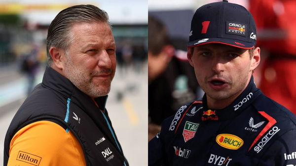 Zak Brown (L) &#038; Max Verstappen (R)