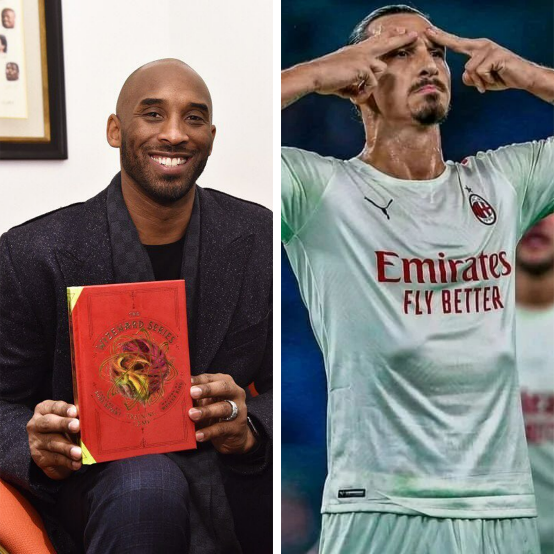 Ver: Kobe Bryant mira el partido mientras la leyenda de la MLS Zlatan Ibrahimovic juega contra la leyenda del fútbol italiano Zlatan Ibrahimovic