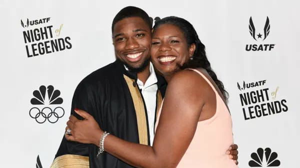 Noah Lyles, and mother Kiesha Thompson